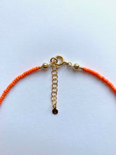 Load image into Gallery viewer, Orange Necklace With Leaves Charms - Jeleja
