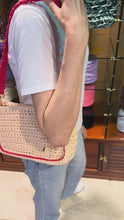 Load and play video in Gallery viewer, Beige &amp; Coral Bag
