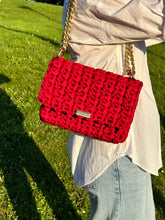 Load image into Gallery viewer, Red Chunky Shoulder Bag - Jeleja
