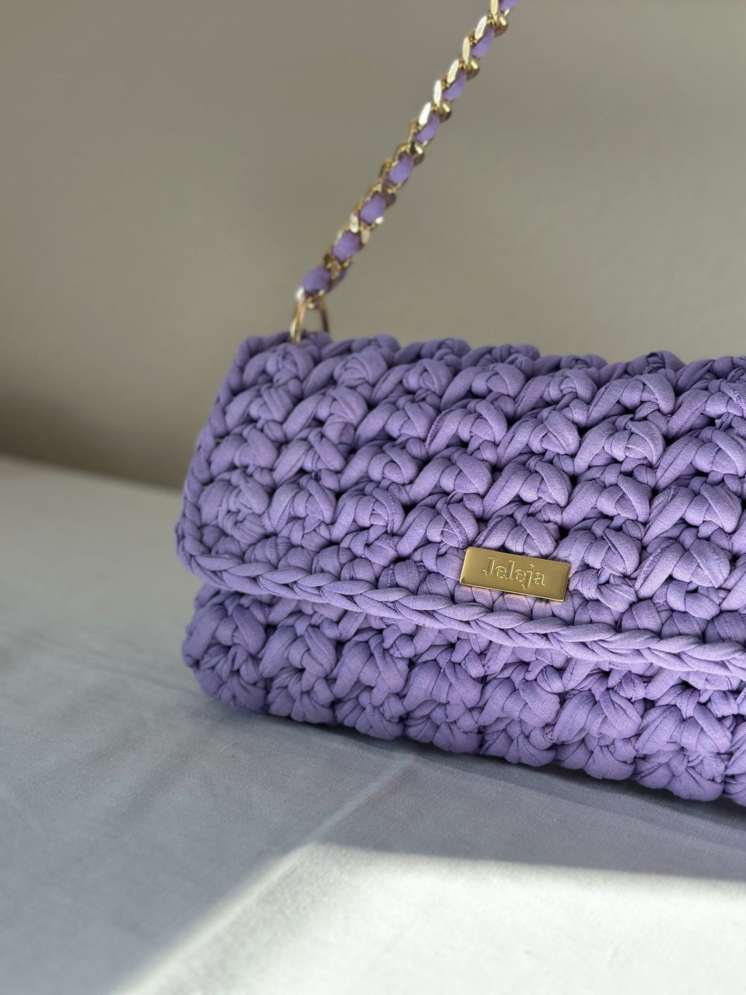 Shoulder Bag With Colorful Recycled Cotton - Jeleja