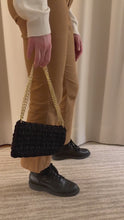 Load and play video in Gallery viewer, Black Crochet Bag
